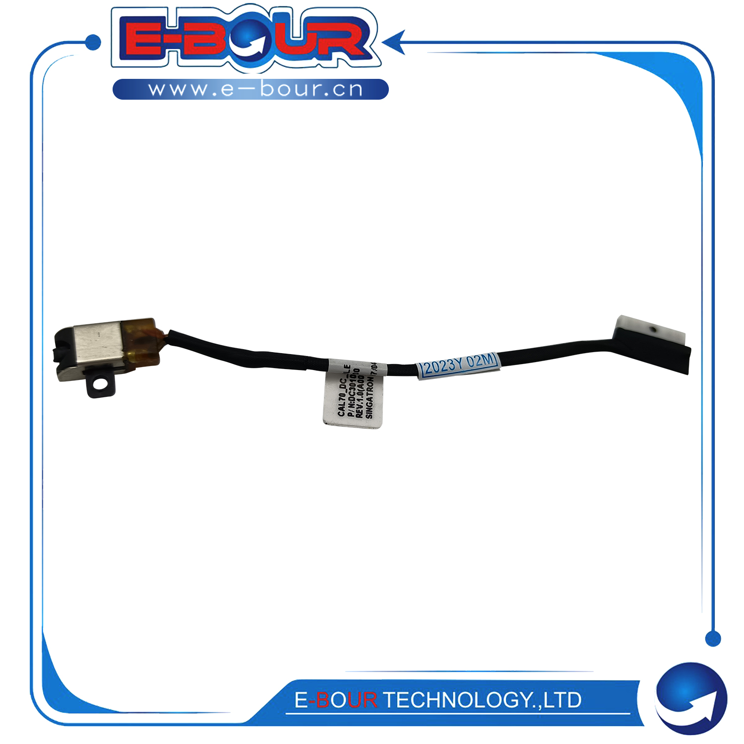 Laptop DC Power Jack Connector For Dell Inspiron 17 15 3779 3780 5570 5770 5775 I5775 02K7X2 2K7X2 DC301011B00 DC Adapter with Cable